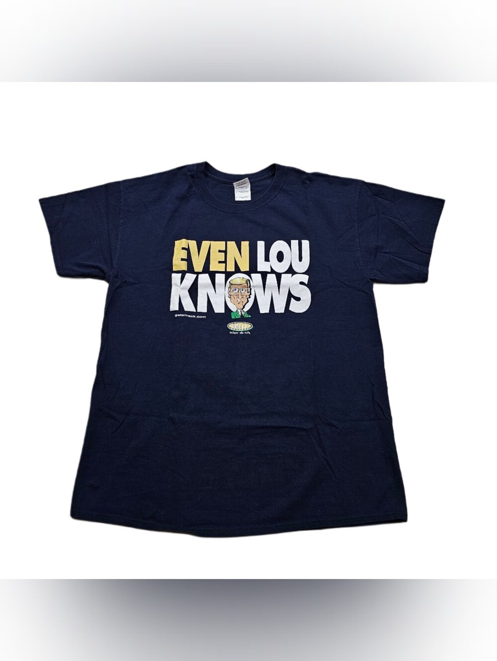 Even Lou Knows Third Year's The Charm 2013 T-Shirt Notre Dame Football Holtz L